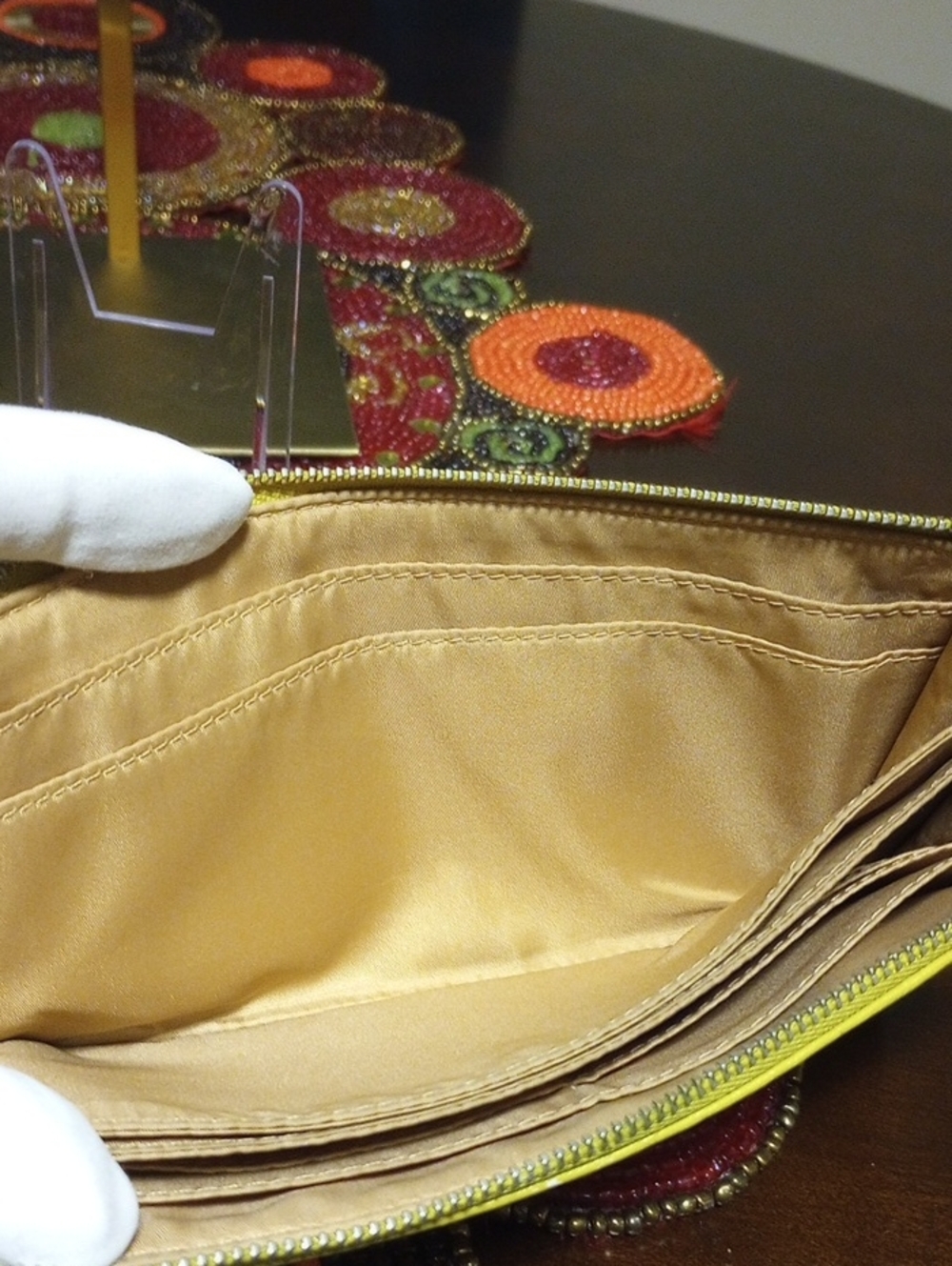 Coach Leather Wristlet Yellow - Picture 8 of 16